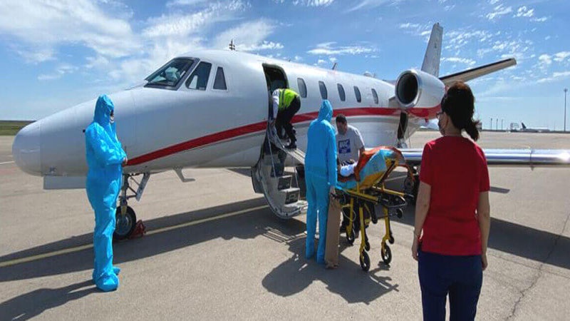 Air Ambulance Transfer from Doha to Delhi